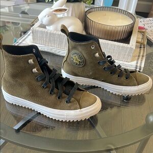 Converse Olive High-Top Sneakers